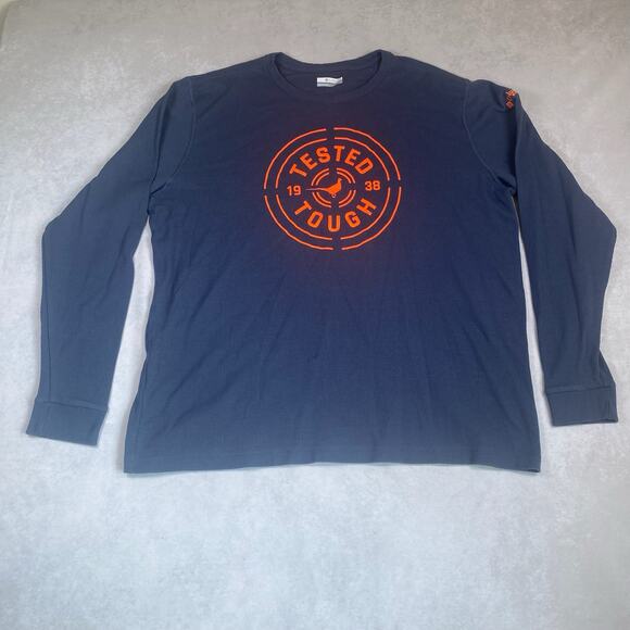 COLUMBIA PHG Mens 2XL Long Sleeve Blue Tested Tough Winter Shirt - Picture 1 of 7